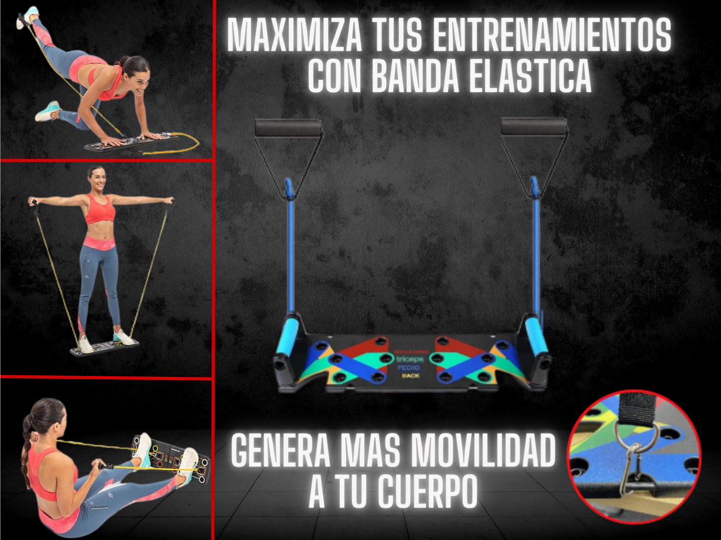 Tabla Flexiones Zimex + Banda Resistente