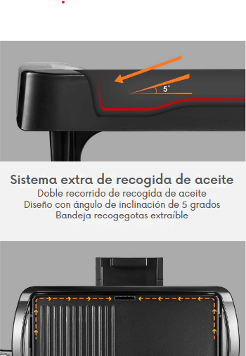 Plancha Eléctrica con Antiadherente
