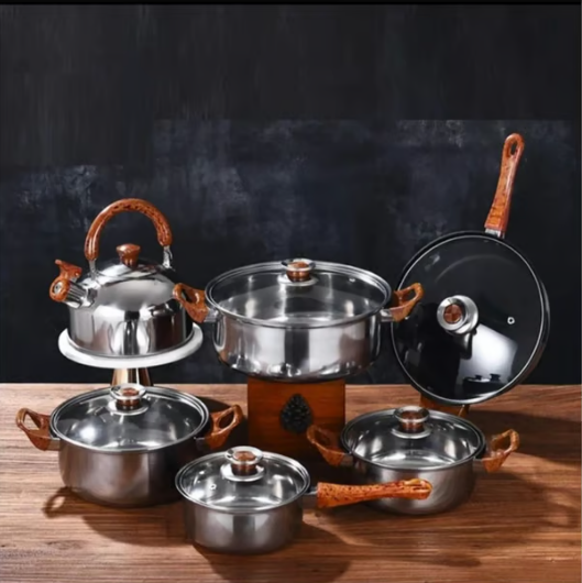 Set de cocina ollas-sartenes 12 piezas