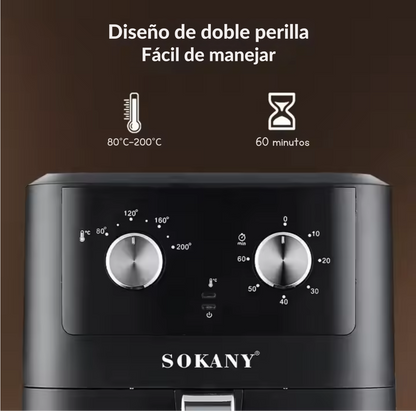 Freidora de Aire Doméstica de 8 Litros