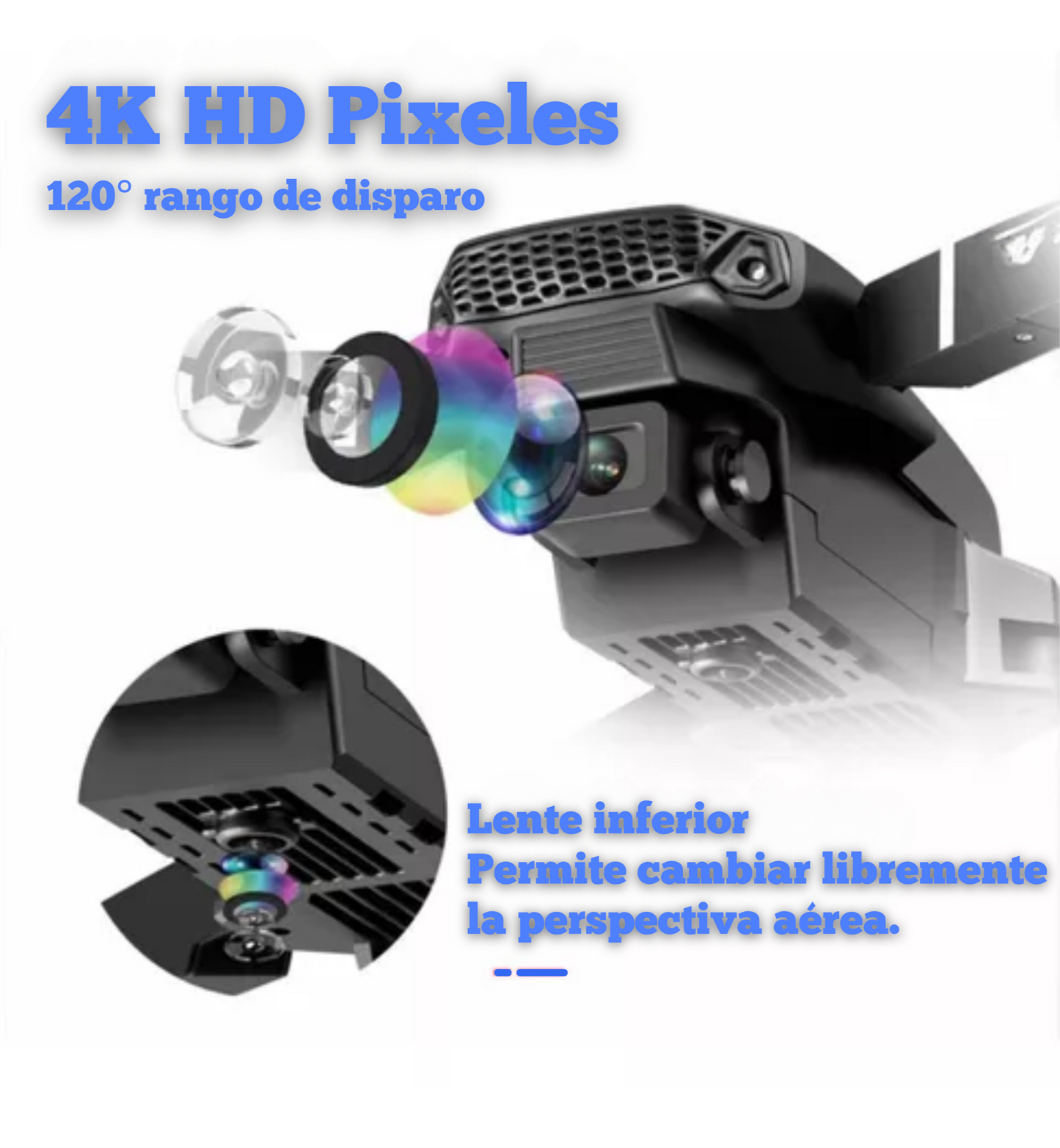 Mini Drone 4K UHD 2.4 Ghz Ready E-88 PRO