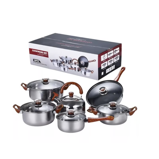 Set de cocina ollas-sartenes 12 piezas